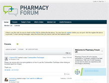 Tablet Screenshot of pharmacy-forum.co.uk